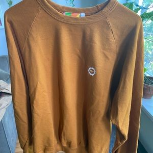 big bud press classic lightweight crew spicy mustard size medium